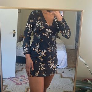 Black floral dress 🪷